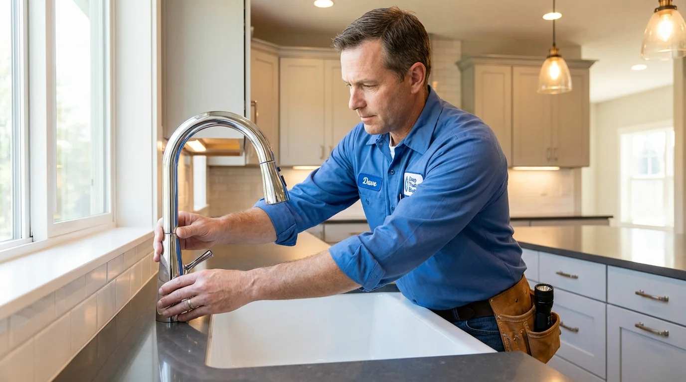 Kitchen faucet installation by Johns Plumbing LLC in Omega
